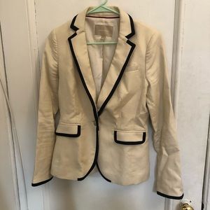 Cream Banana Republic blazer, size 4